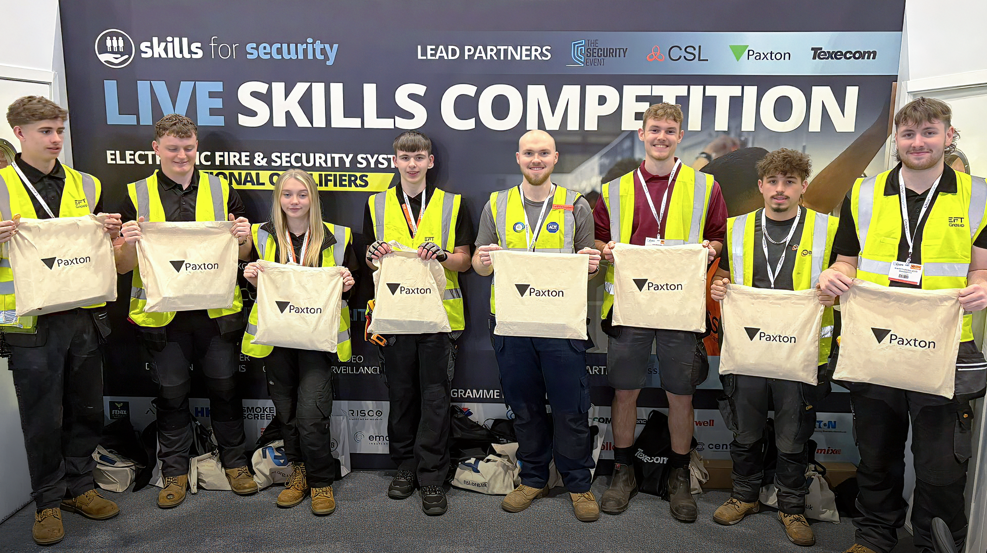 Paxton sponsors the WorldSkills UK competition at The Security Event